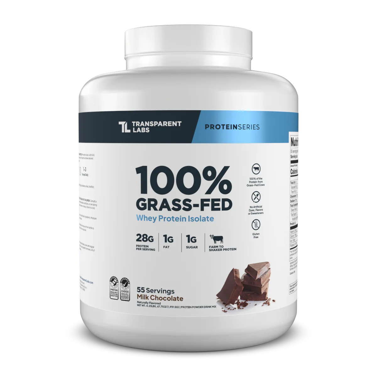 Transparent Labs Grass-Fed Whey Protein Isolate