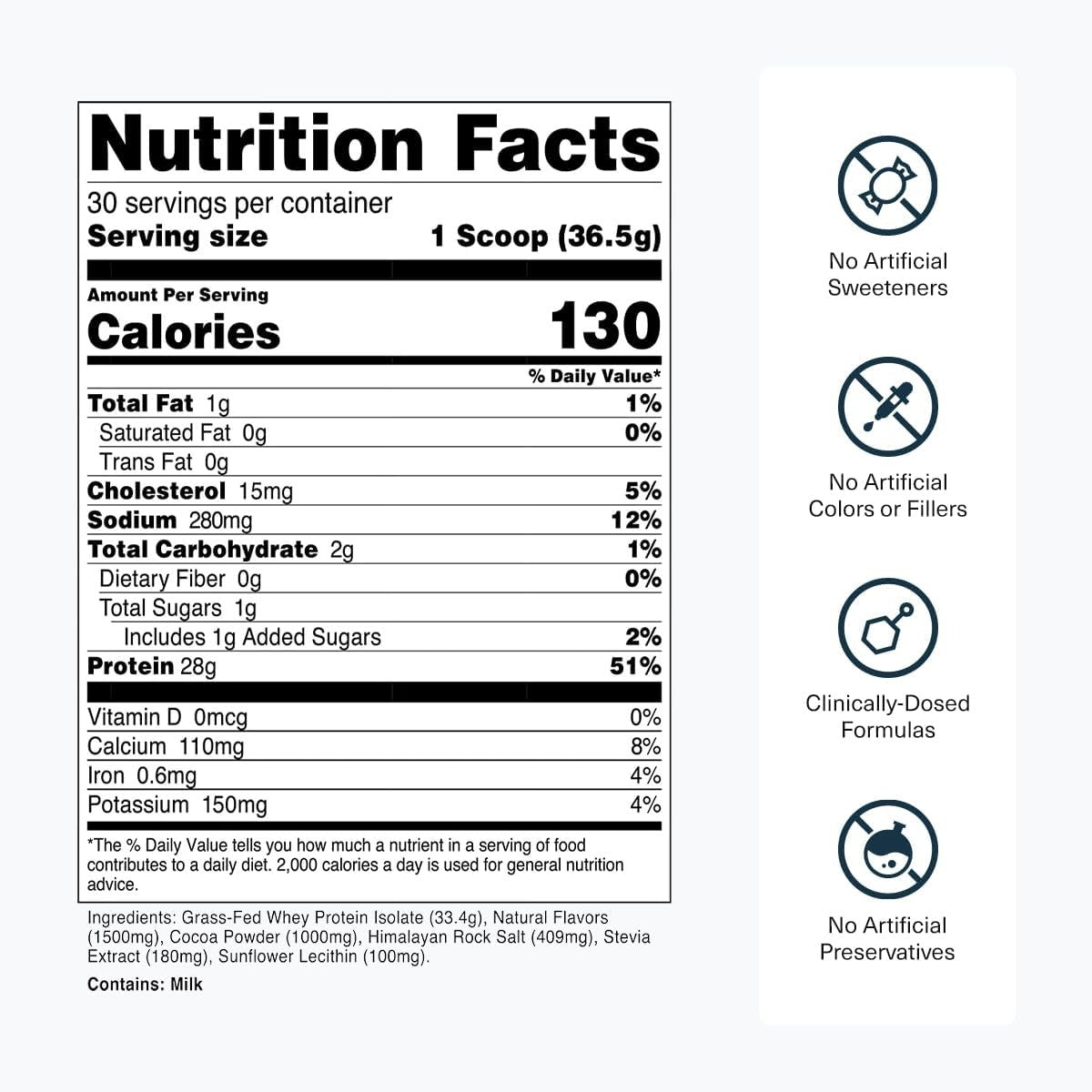 Transparent Labs Grass-Fed Whey Protein Isolate