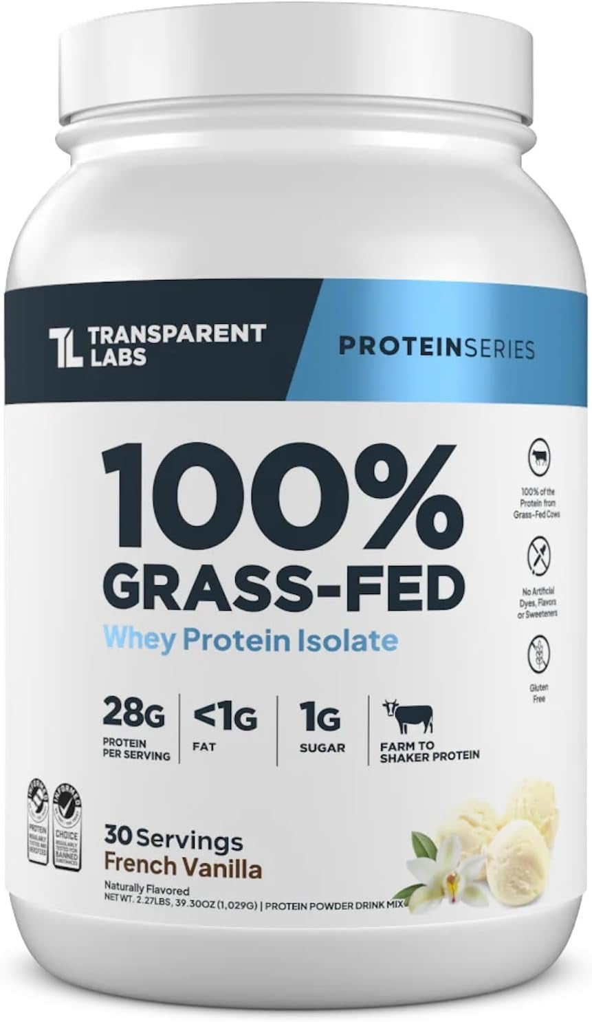Transparent Labs Grass-Fed Whey Protein Isolate