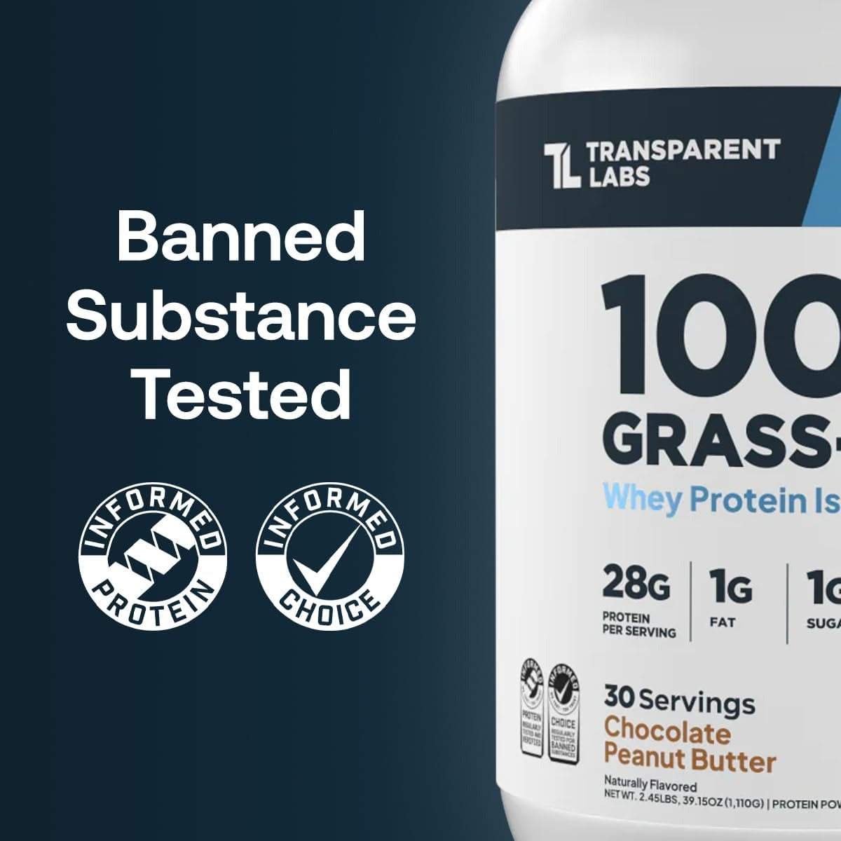 Transparent Labs Grass-Fed Whey Protein Isolate